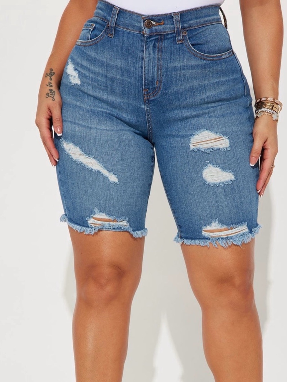 Tight Squeeze Lux Stretch Denim Bermuda Shorts- SIZE 9